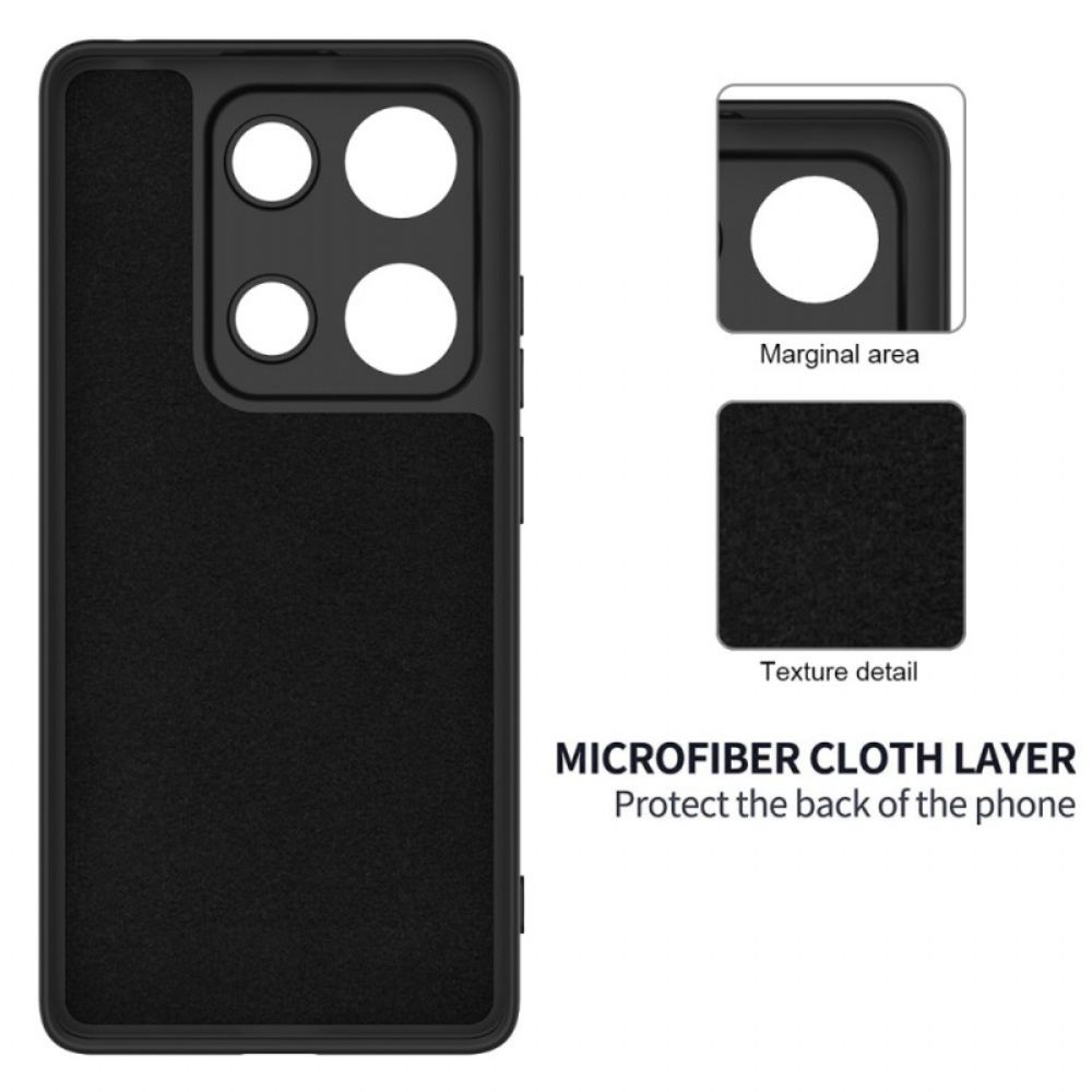 Hoesje Xiaomi Redmi Note 14s Vloeibare Siliconen Band Bescherming Hoesje