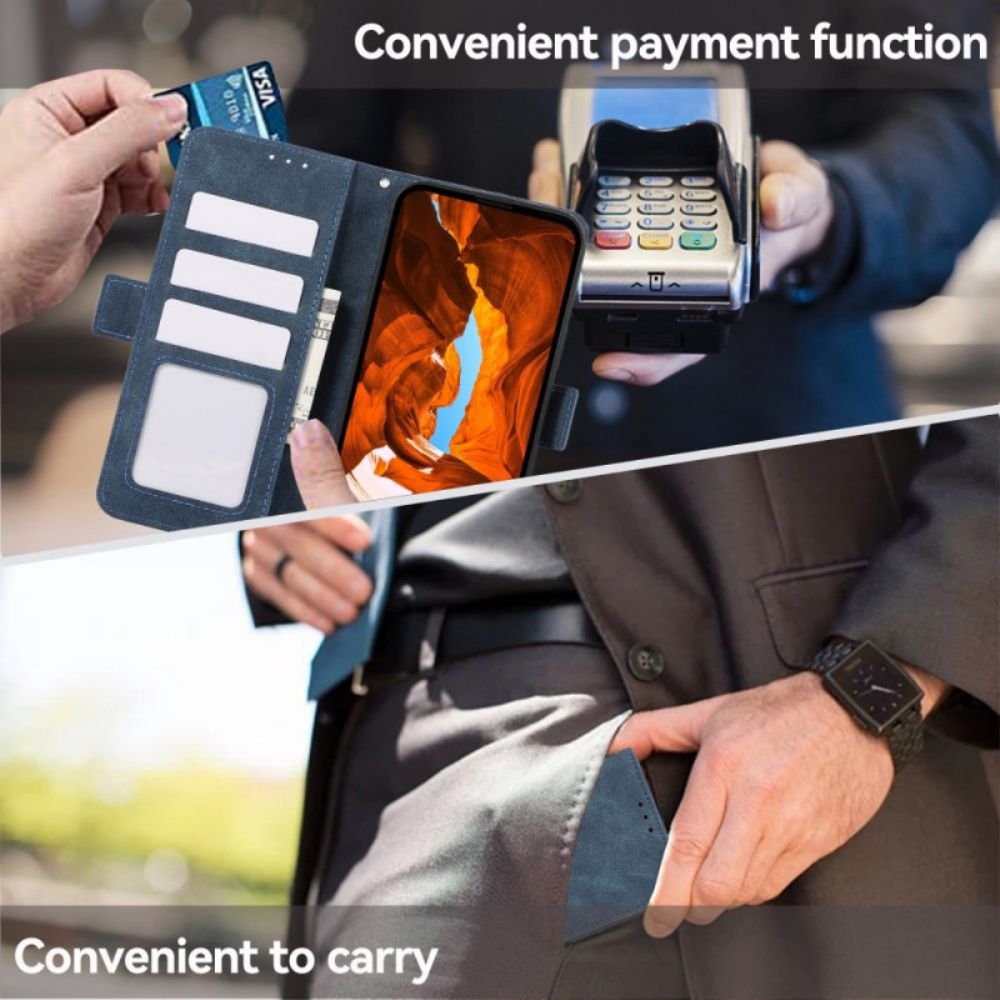 Leren Hoesje Voor Xiaomi Redmi Note 14s Abeel Suède-effect