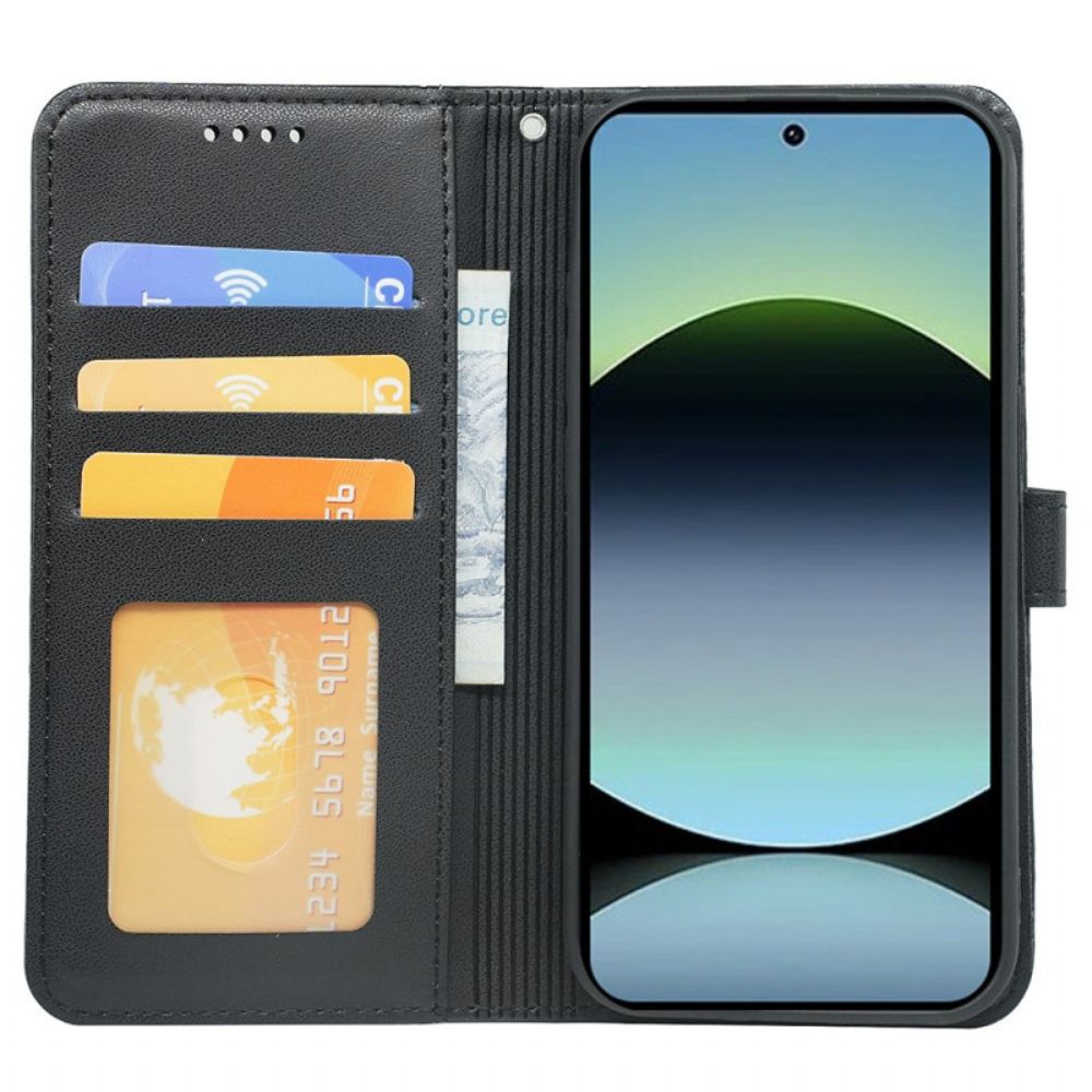 Leren Hoesje Voor Xiaomi Redmi Note 14s Bandafwerking