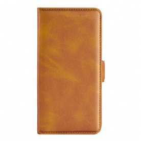 Leren Hoesje Voor Xiaomi Redmi Note 14s Dubbele Magnetische Sluiting