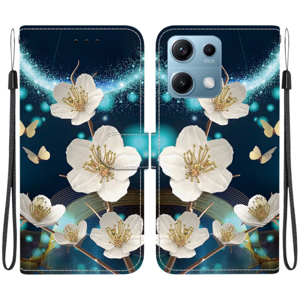 Leren Hoesje Voor Xiaomi Redmi Note 14s Magnolia-design