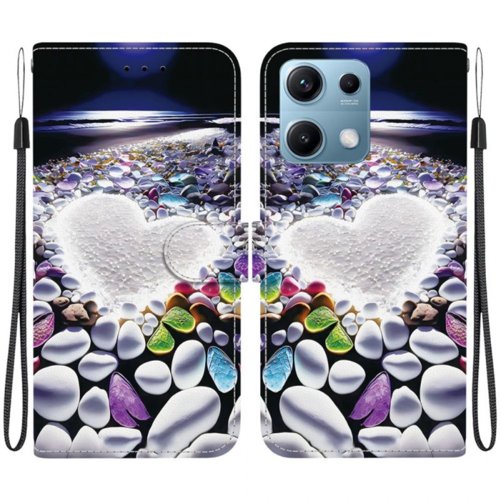 Leren Hoesje Xiaomi Redmi Note 14s Hartpatroon