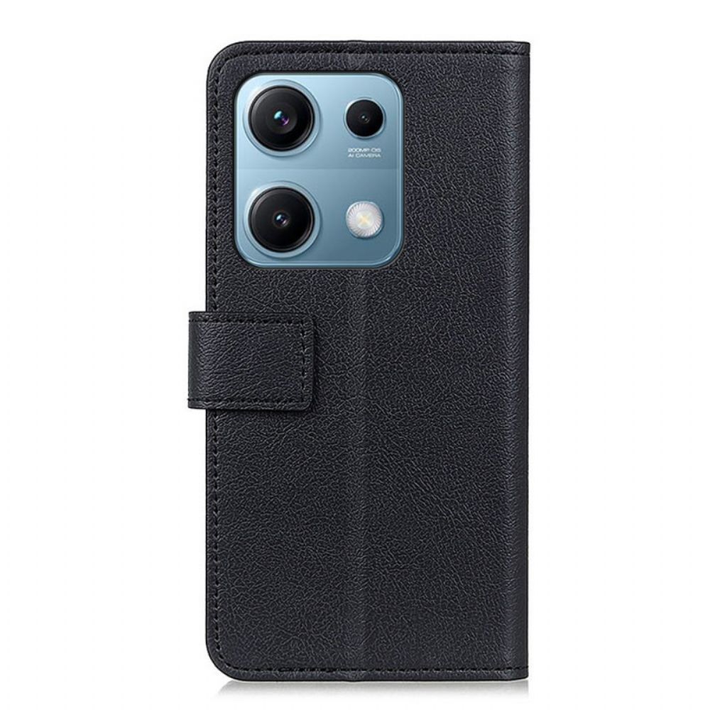 Leren Hoesje Xiaomi Redmi Note 14s Klassiek Bescherming Hoesje