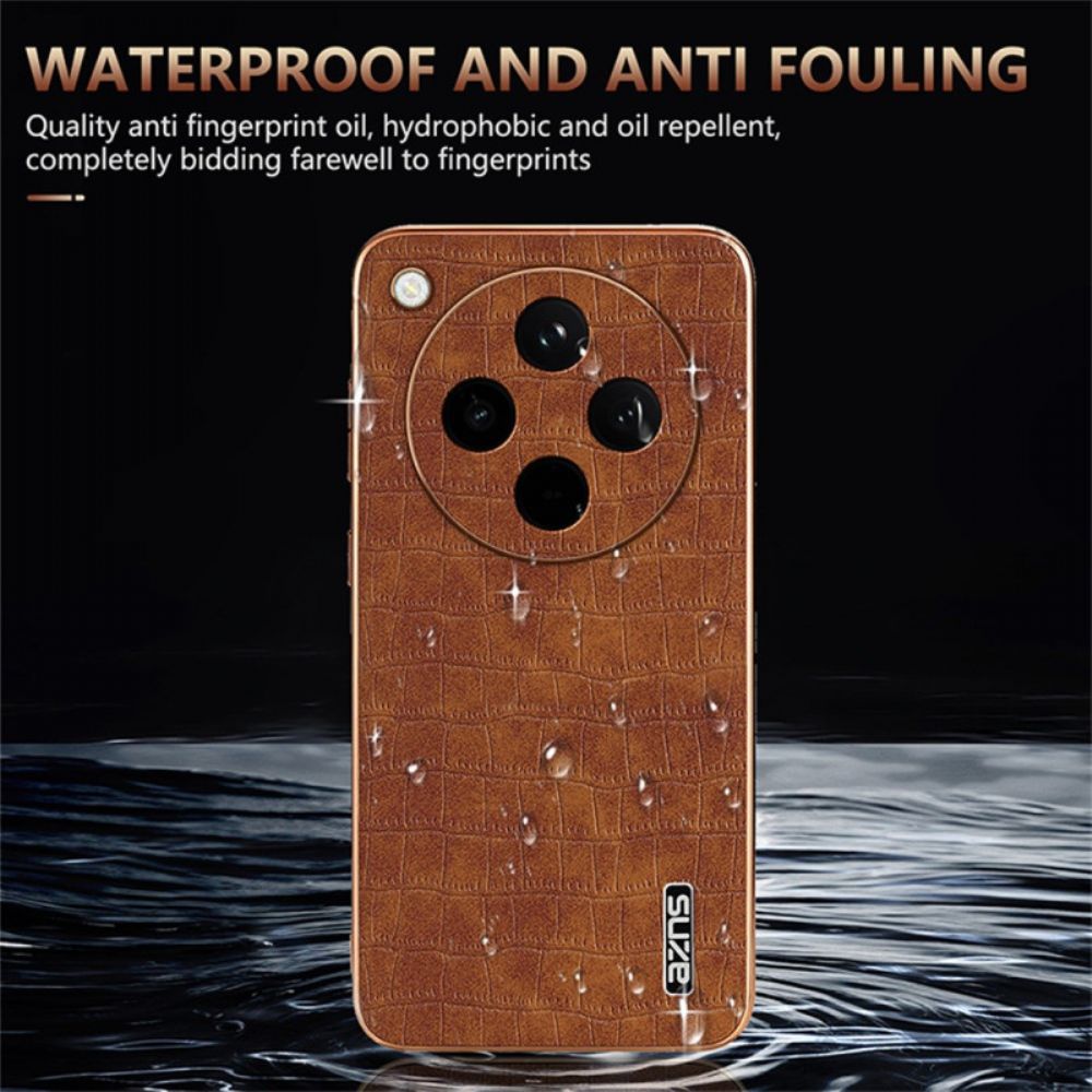 Cover Hoesje Oppo Find X8 Telefoonhoesje Azns Krokodillenstijl