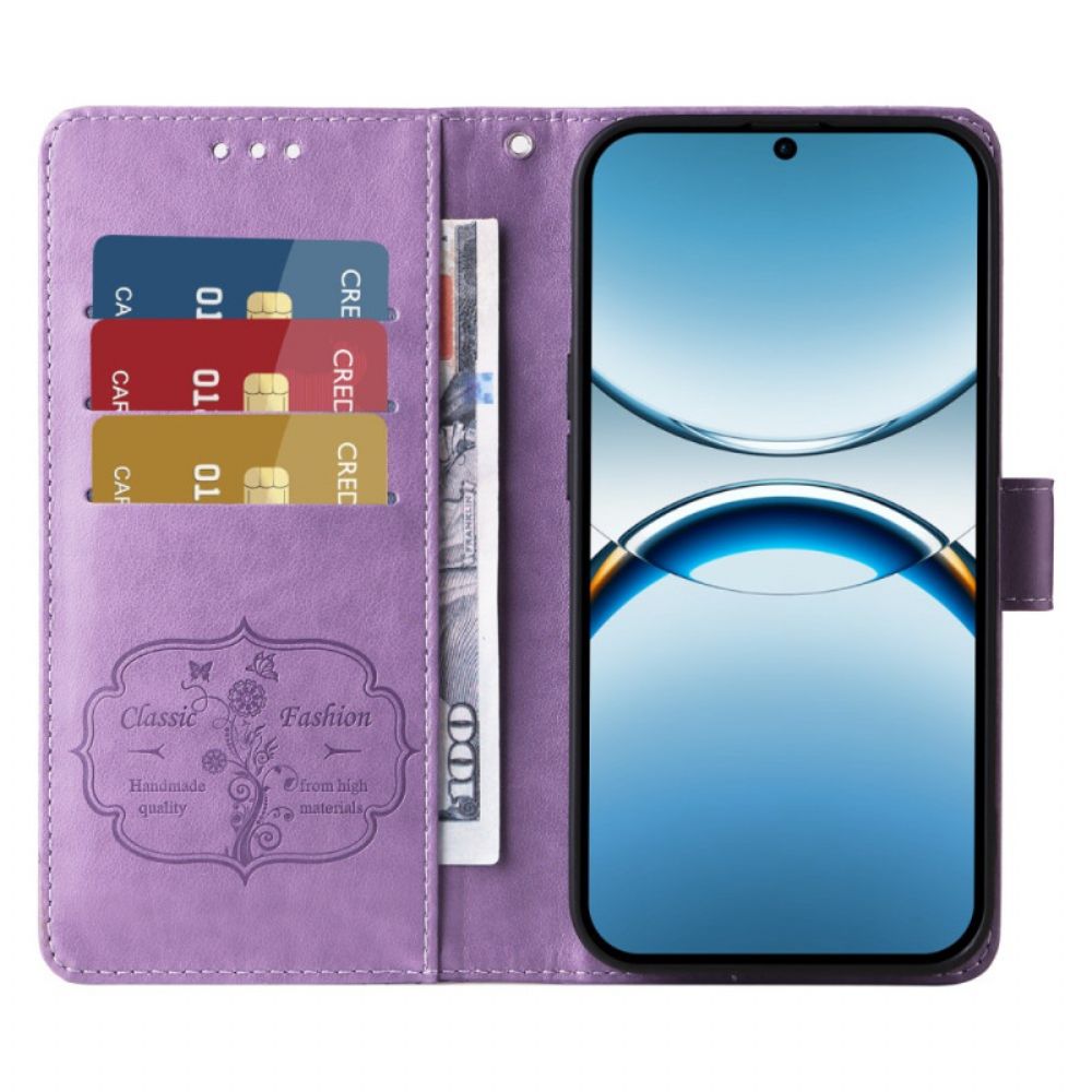 Flip Case Leren Oppo Find X8 Bedrukt Patroon