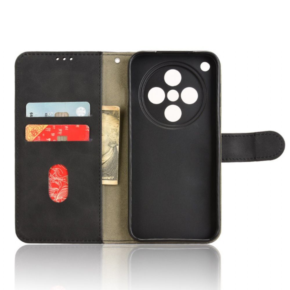 Flip Case Leren Oppo Find X8 Suède-effect