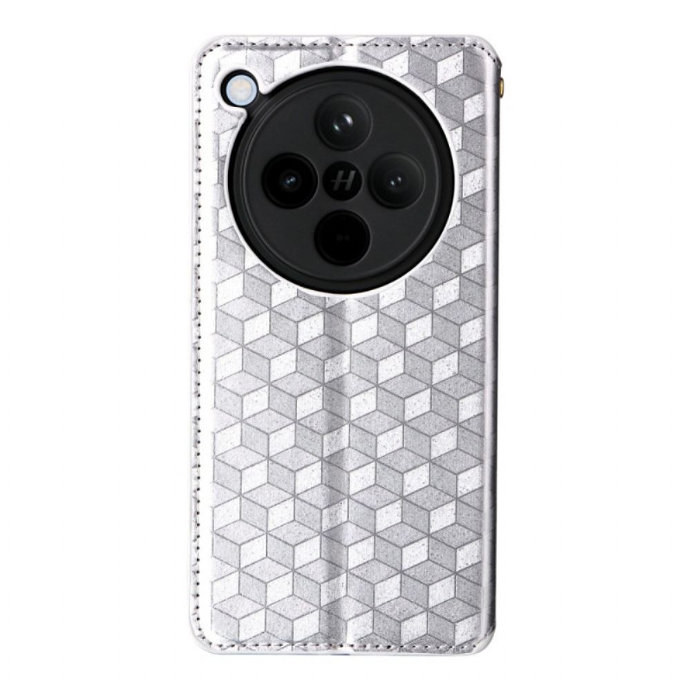 Folio-hoesje Oppo Find X8 3d-diamanten