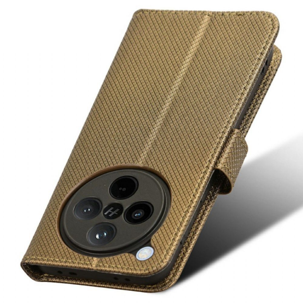 Folio-hoesje Oppo Find X8 Telefoonhoesje Bandje Met Stippen