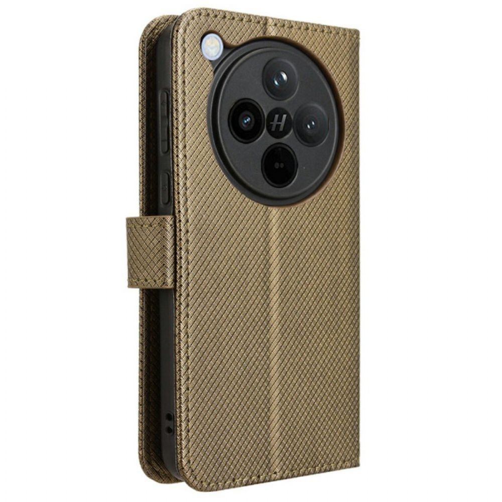 Folio-hoesje Oppo Find X8 Telefoonhoesje Bandje Met Stippen