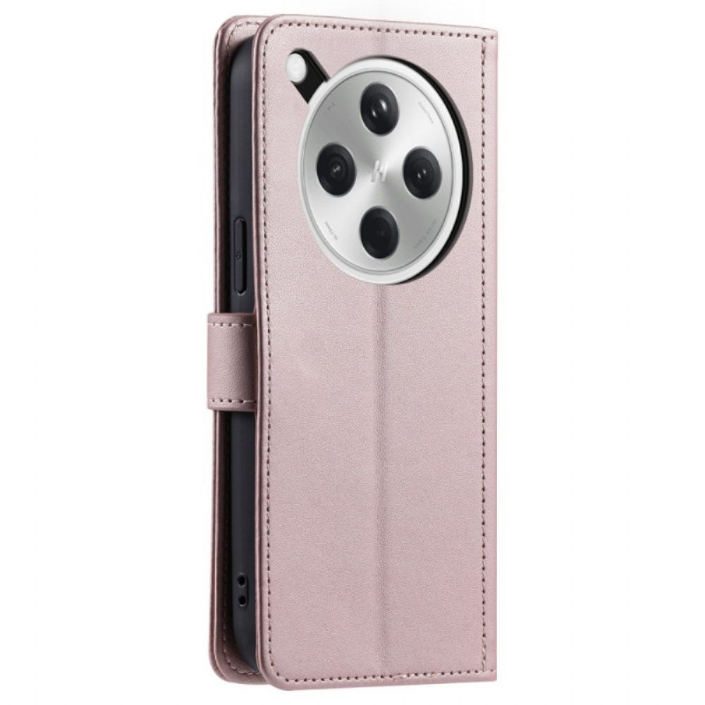 Folio-hoesje Oppo Find X8 Telefoonhoesje Gewatteerd Met Bandje En Schouderband