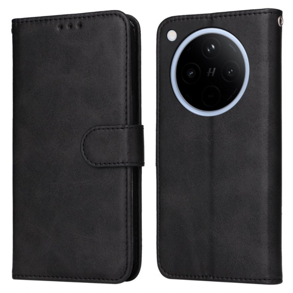 Folio-hoesje Oppo Find X8 Telefoonhoesje Imitatieleer Bandje