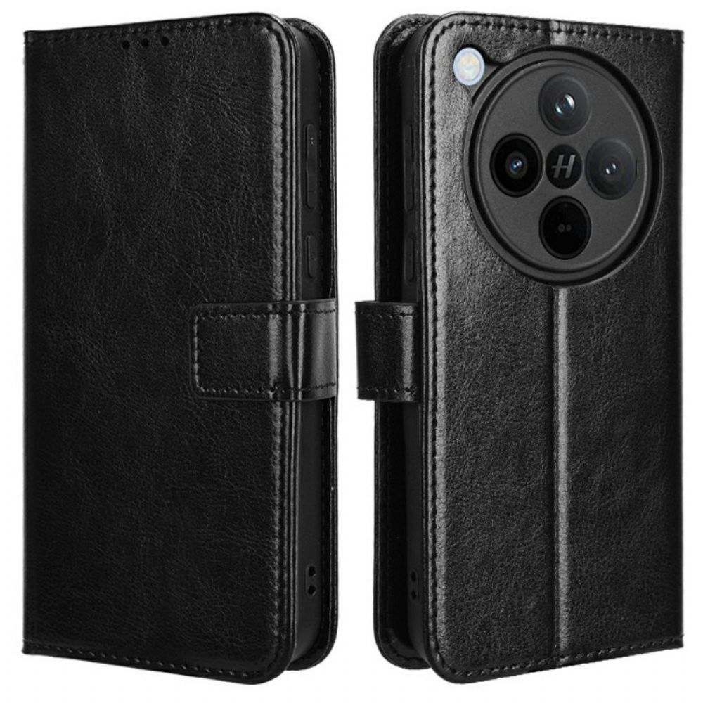 Folio-hoesje Oppo Find X8 Telefoonhoesje Opvallend Imitatieleer