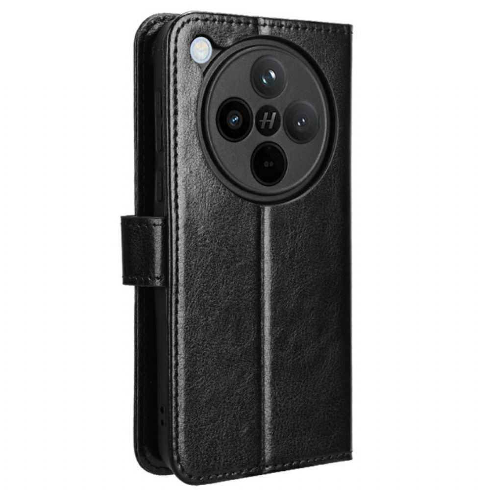 Folio-hoesje Oppo Find X8 Telefoonhoesje Opvallend Imitatieleer