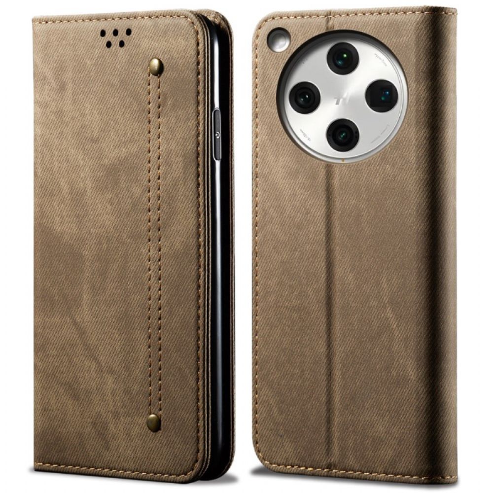 Folio-hoesje Voor Oppo Find X8 Denimstof