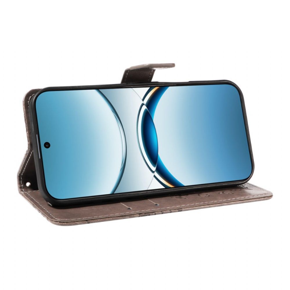 Leren Hoesje Oppo Find X8 Reuzenvlinders Bescherming Hoesje