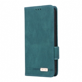 Leren Hoesje Oppo Find X8 Vintage Suède-effect