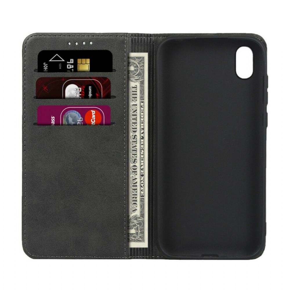 Bescherming Hoesje voor / Honor 8S Folio-hoesje Soberheid Lederen Stijl