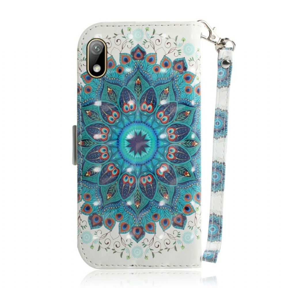 Flip Case voor / Honor 8S Met Ketting Meesterlijke Mandala Met Bandjes