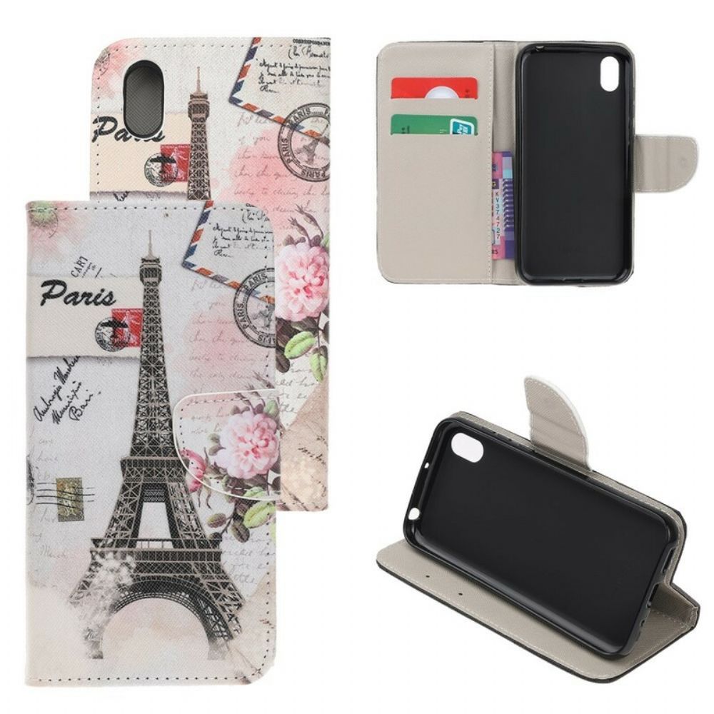 Folio-hoesje voor / Honor 8S Retro Eiffeltoren