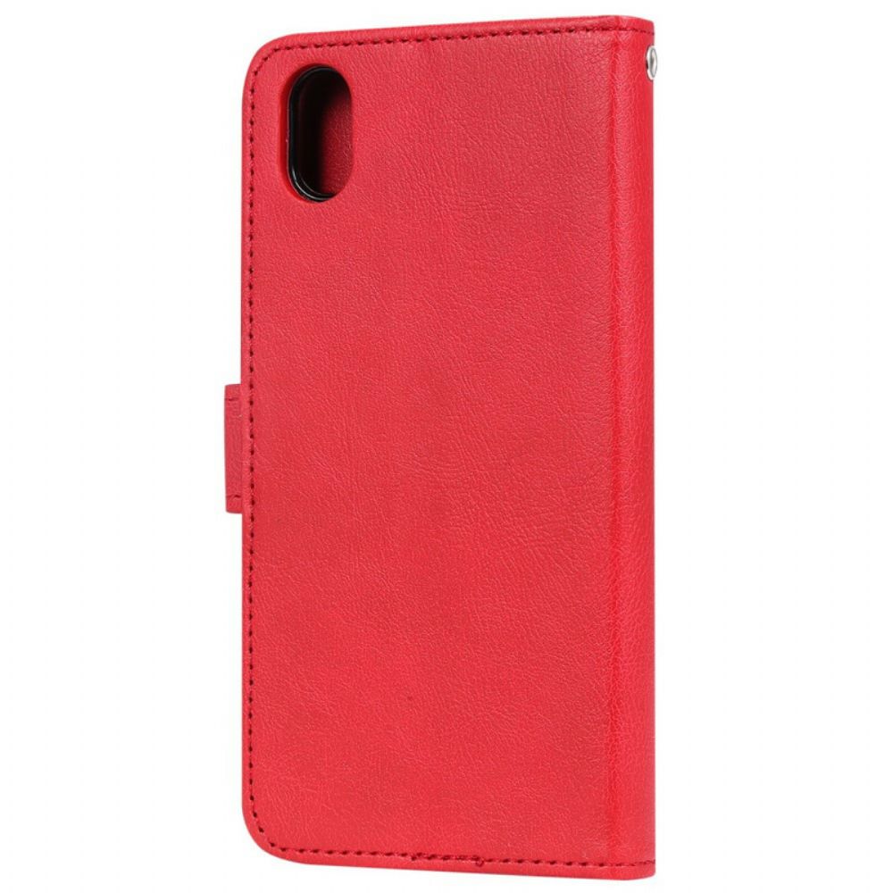 Telefoonhoesje Leren Hoesje voor / Honor 8S Met Ketting Afneembare Riem