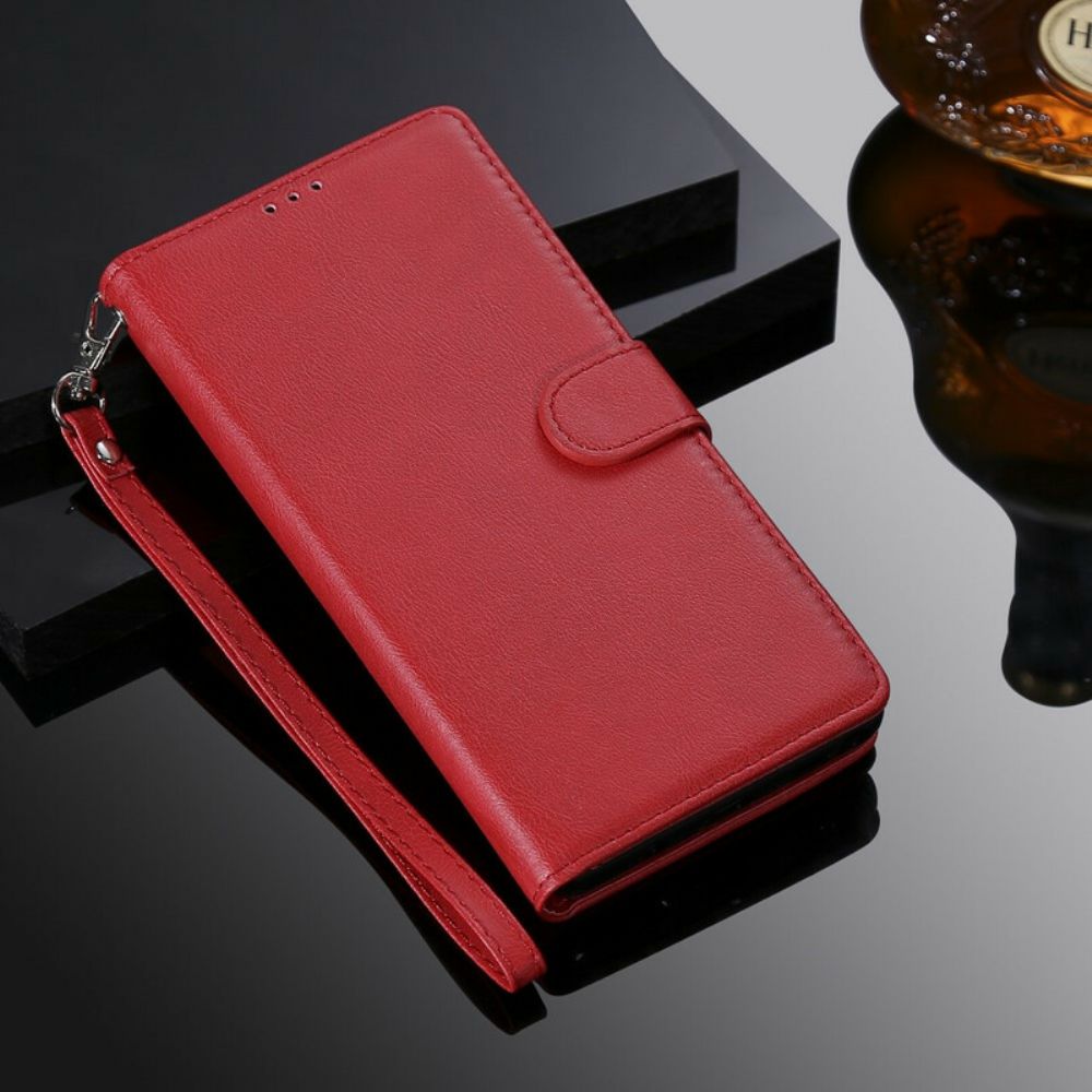 Telefoonhoesje Leren Hoesje voor / Honor 8S Met Ketting Afneembare Riem