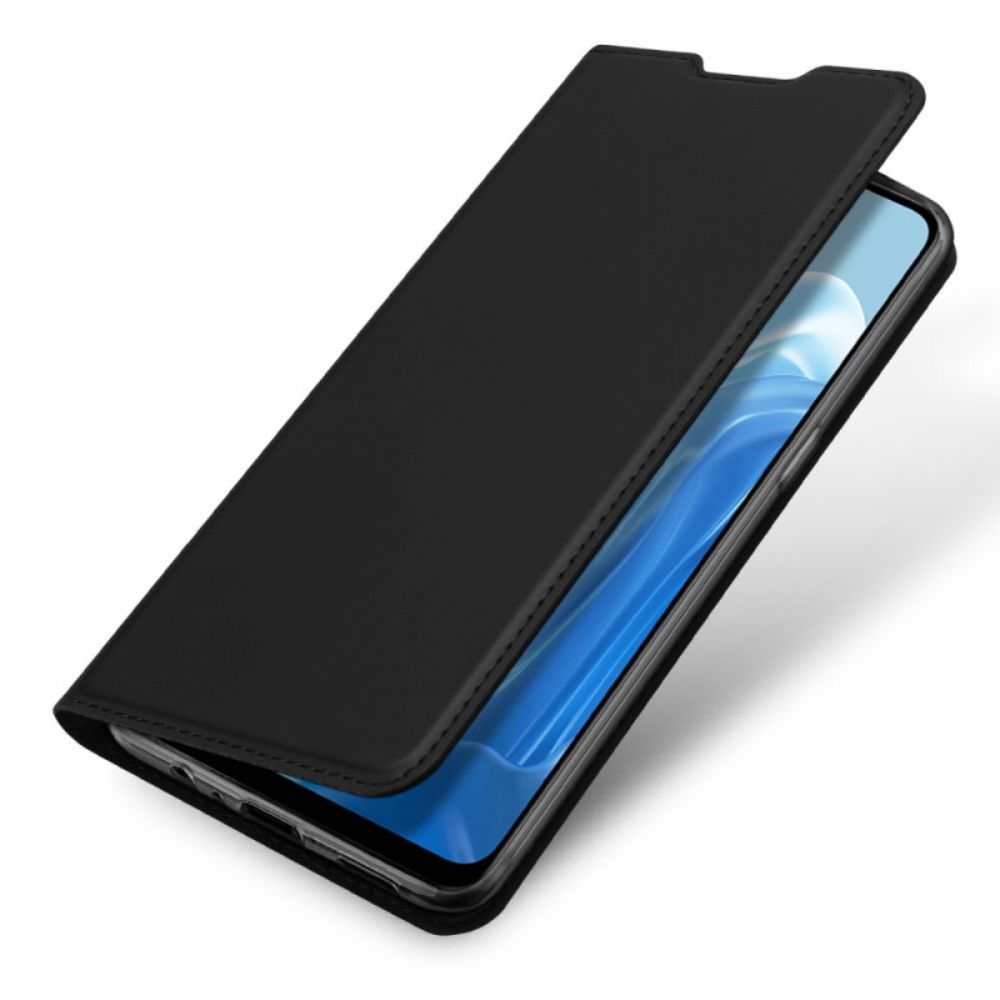 Bescherming Hoesje voor Oppo Reno 7 Folio-hoesje Dux Ducis Pro Series Skin