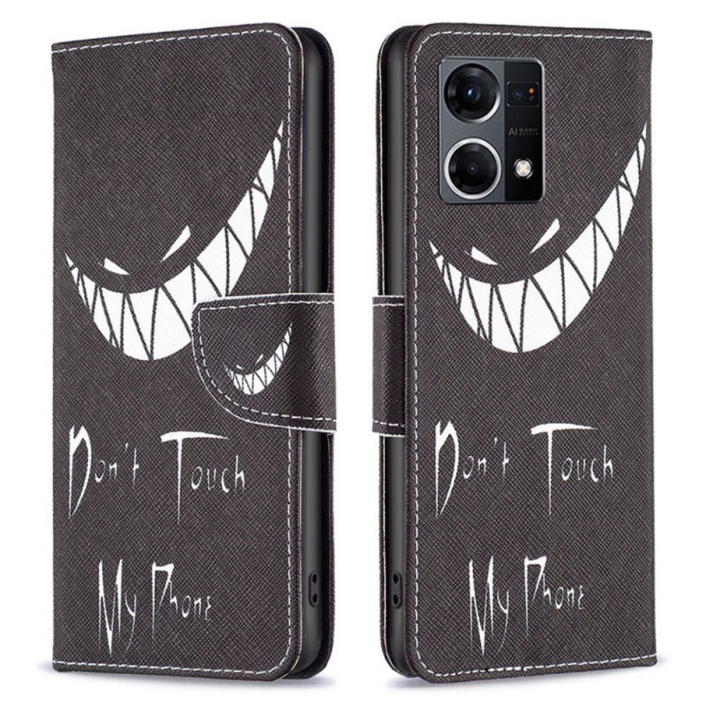 Folio-hoesje voor Oppo Reno 7 Duivelstelefoon