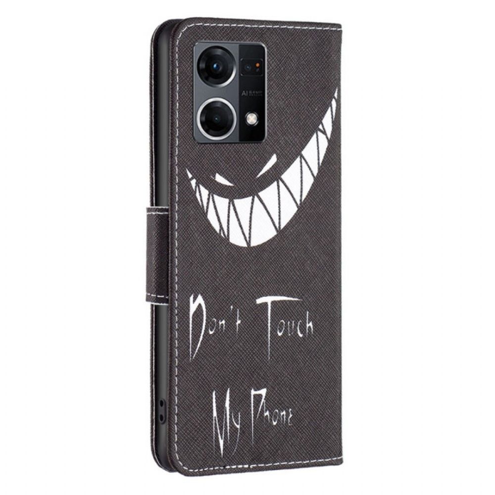 Folio-hoesje voor Oppo Reno 7 Duivelstelefoon