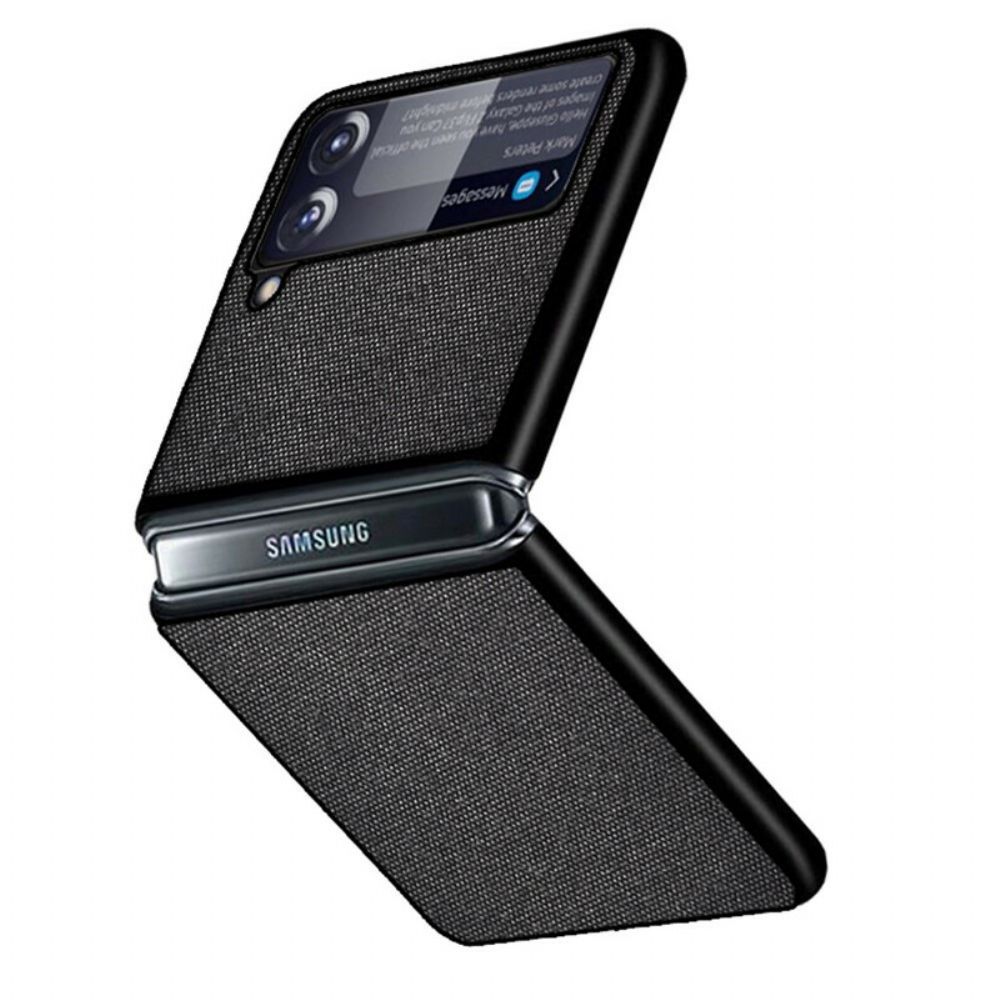 Hoesje voor Samsung Galaxy Z Flip 3 5G Folio-hoesje Textuur Doek