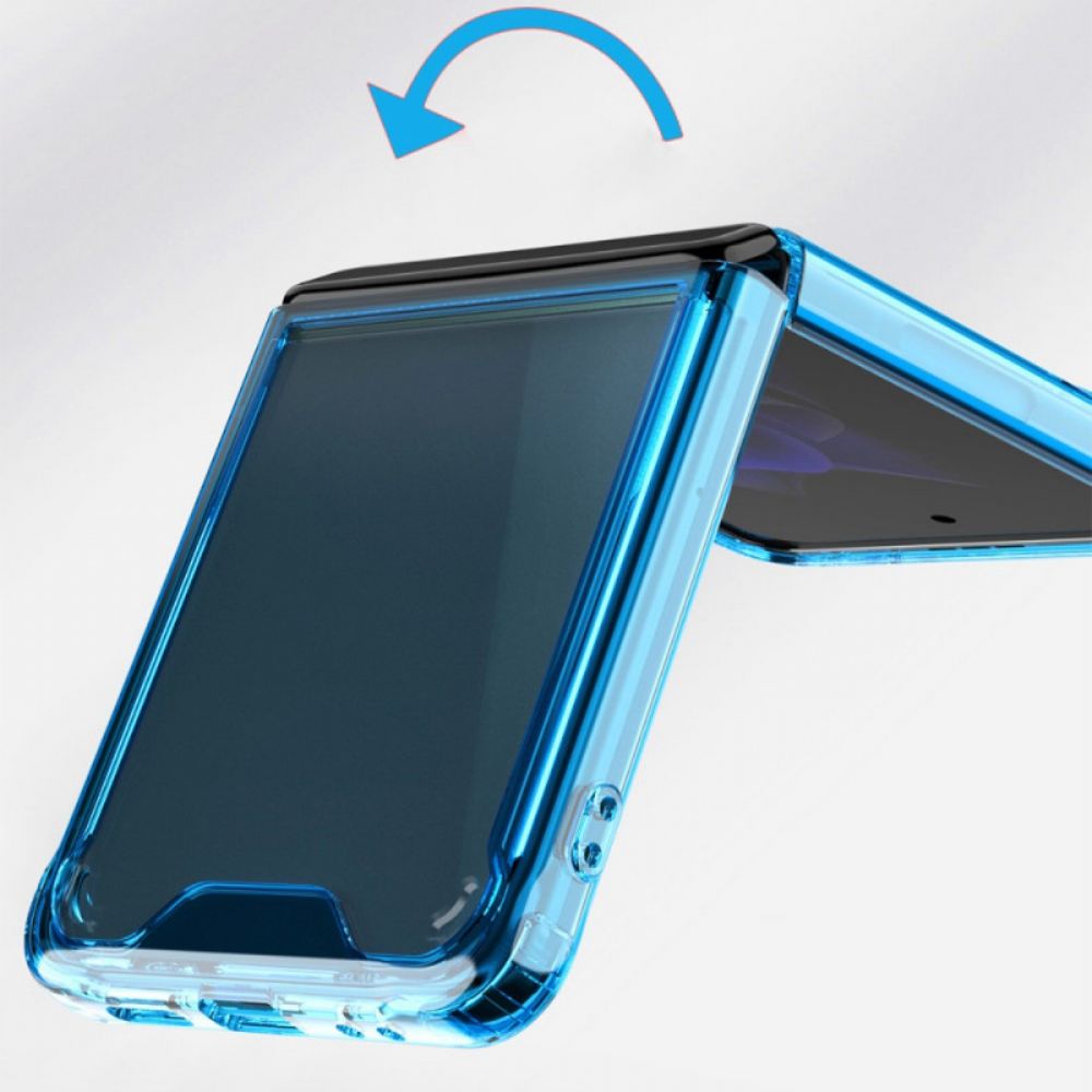 Hoesje voor Samsung Galaxy Z Flip 3 5G Folio-hoesje Transparant Gekleurd