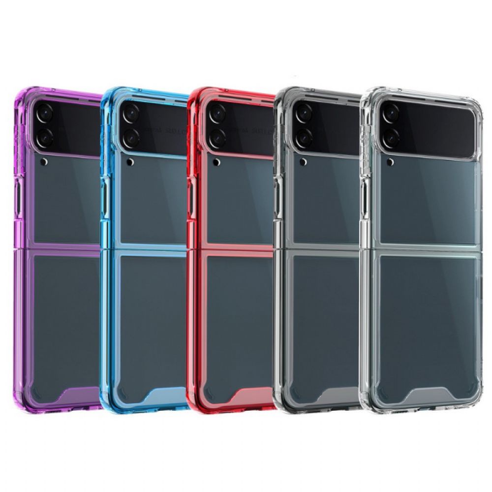 Hoesje voor Samsung Galaxy Z Flip 3 5G Folio-hoesje Transparant Gekleurd