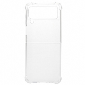 Hoesje voor Samsung Galaxy Z Flip 3 5G Folio-hoesje Transparante Versterkte Hoeken