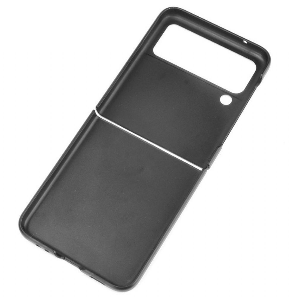 Hoesje voor Samsung Galaxy Z Flip 3 5G Folio-hoesje Zacht Leereffect
