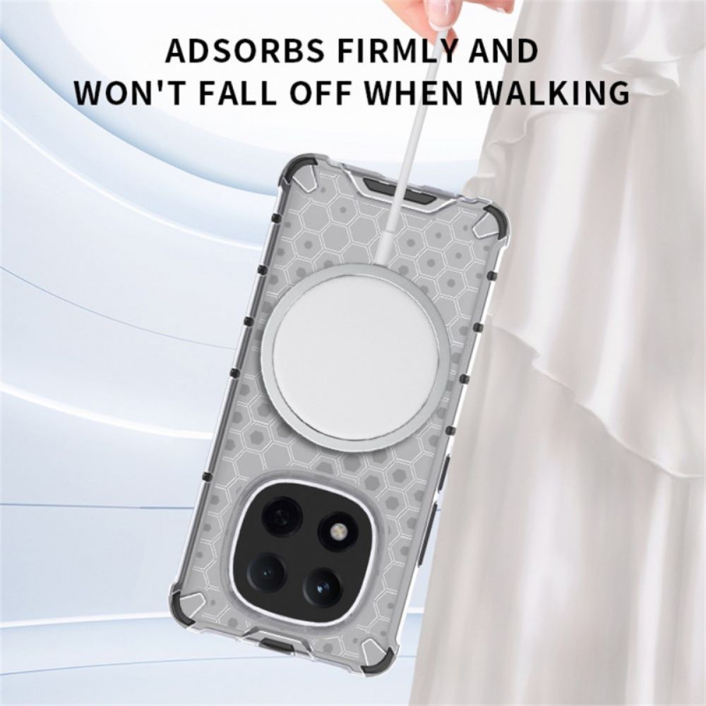 Cover Hoesje Xiaomi Redmi Note 15 Pro Plus 5g Telefoonhoesje Magnetisch Honingraatpatroon