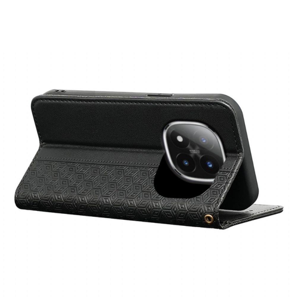 Flip Case Leren Xiaomi Redmi Note 15 Pro Plus 5g Flipcover Met Bandje En Rand