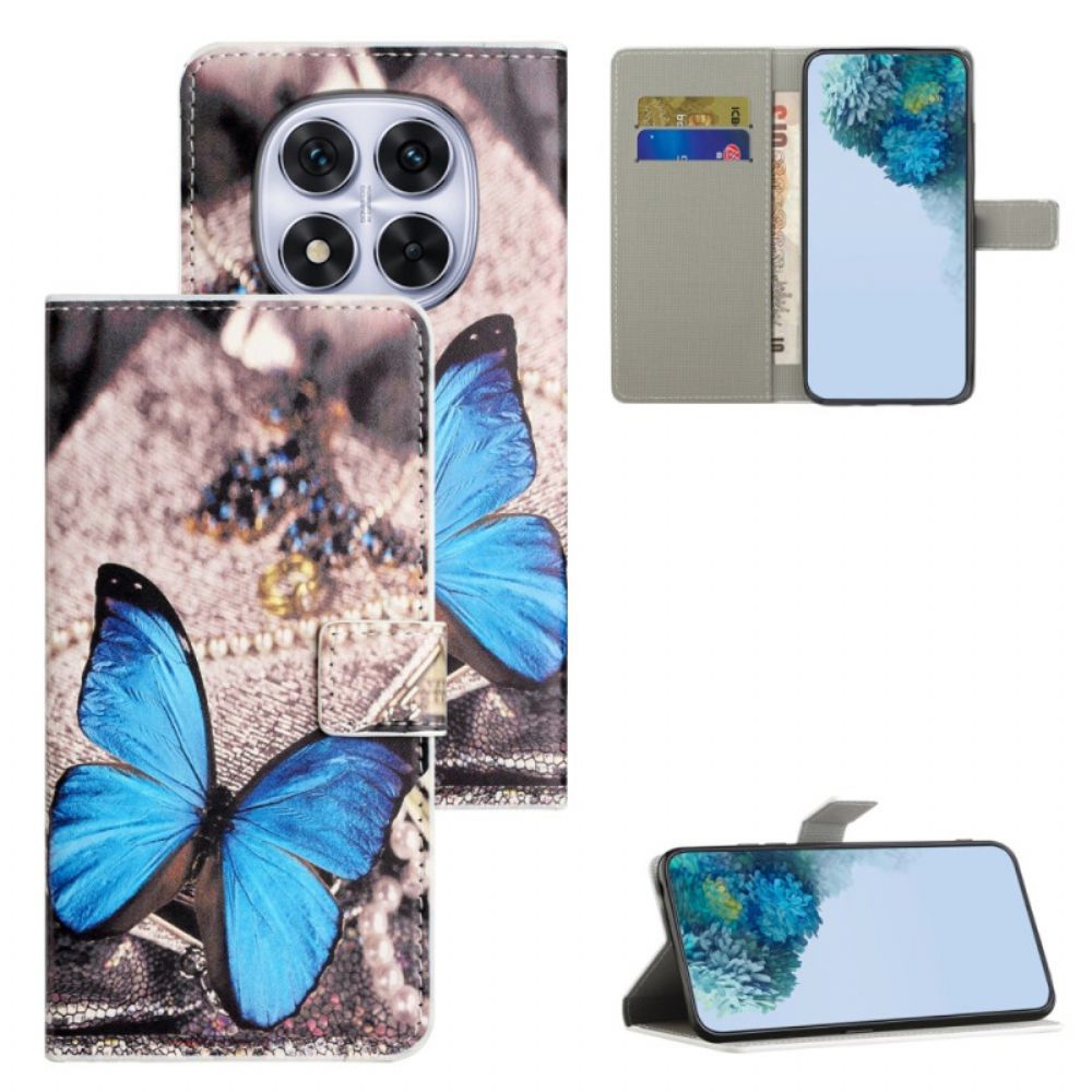 Folio-hoesje Xiaomi Redmi Note 15 Pro Plus 5g Blauwe Vlinder