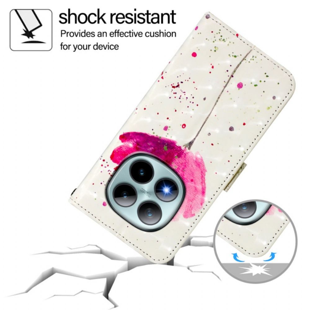 Folio-hoesje Xiaomi Redmi Note 15 Pro Plus 5g Klaproos