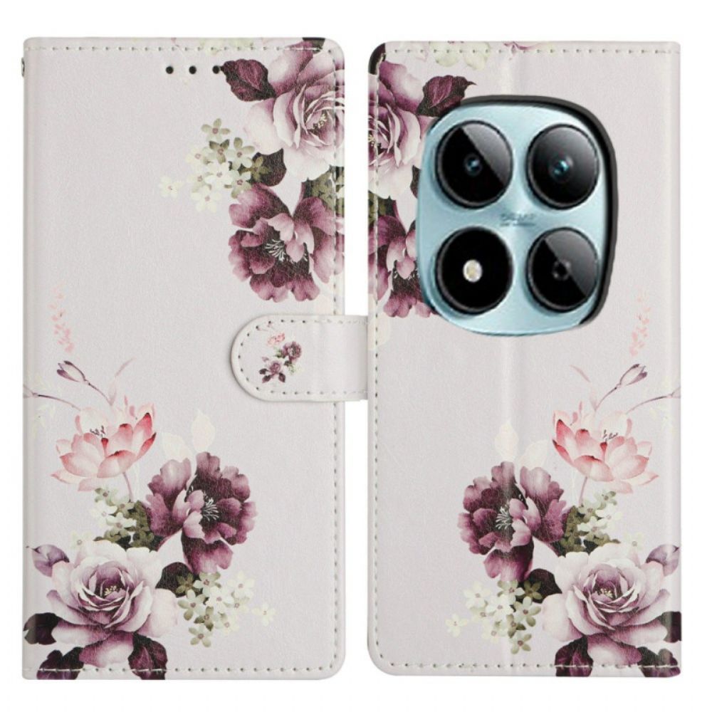 Folio-hoesje Xiaomi Redmi Note 15 Pro Plus 5g Roze Kruis