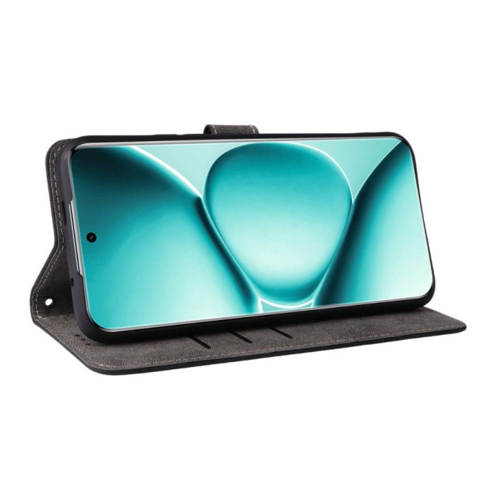 Folio-hoesje Xiaomi Redmi Note 15 Pro Plus 5g Suède-effect Met Bandje