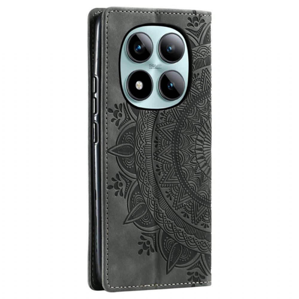 Folio-hoesje Xiaomi Redmi Note 15 Pro Plus 5g Telefoonhoesje Mandala Suède-effect