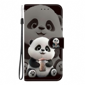 Folio-hoesje Xiaomi Redmi Note 15 Pro Plus 5g Telefoonhoesje Melkthee Panda