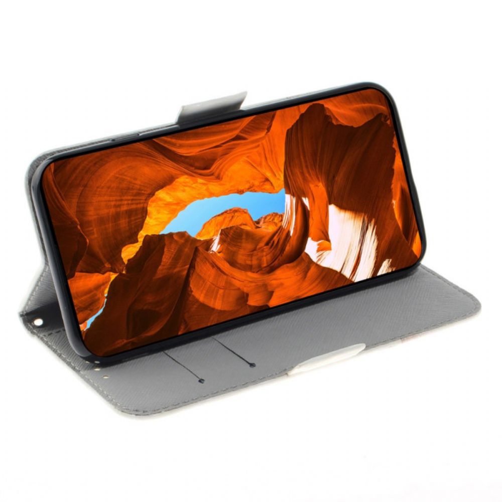 Folio-hoesje Xiaomi Redmi Note 15 Pro Plus 5g Telefoonhoesje Mops Met Bandje