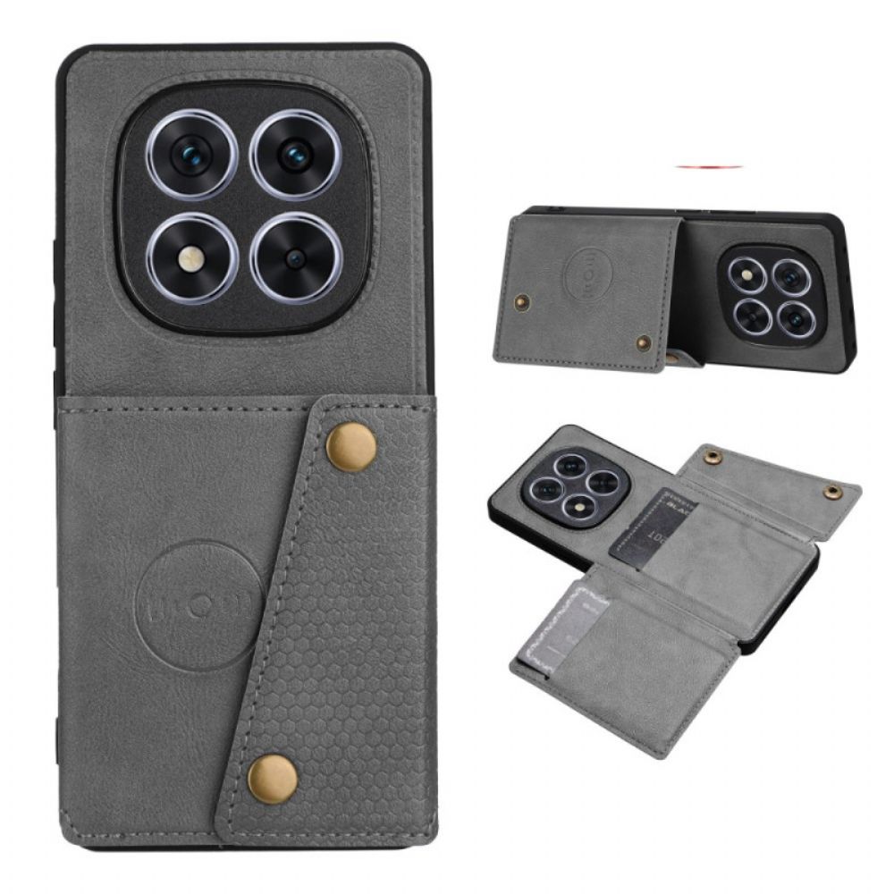 Hoesje Xiaomi Redmi Note 15 Pro Plus 5g Met Kaarthouder En Standaard Bescherming Hoesje