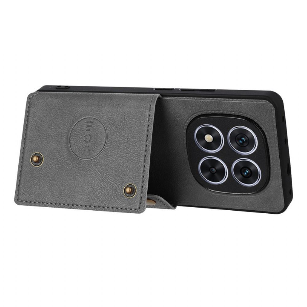 Hoesje Xiaomi Redmi Note 15 Pro Plus 5g Met Kaarthouder En Standaard Bescherming Hoesje