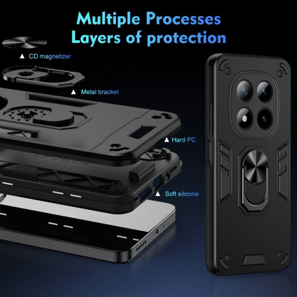 Hoesje Xiaomi Redmi Note 15 Pro Plus 5g Ringsteun En Versterkte Bescherming