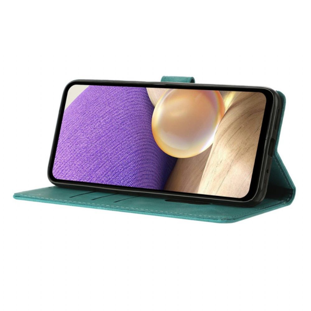 Leren Hoesje Voor Xiaomi Redmi Note 15 Pro Plus 5g Driehoekspatroon