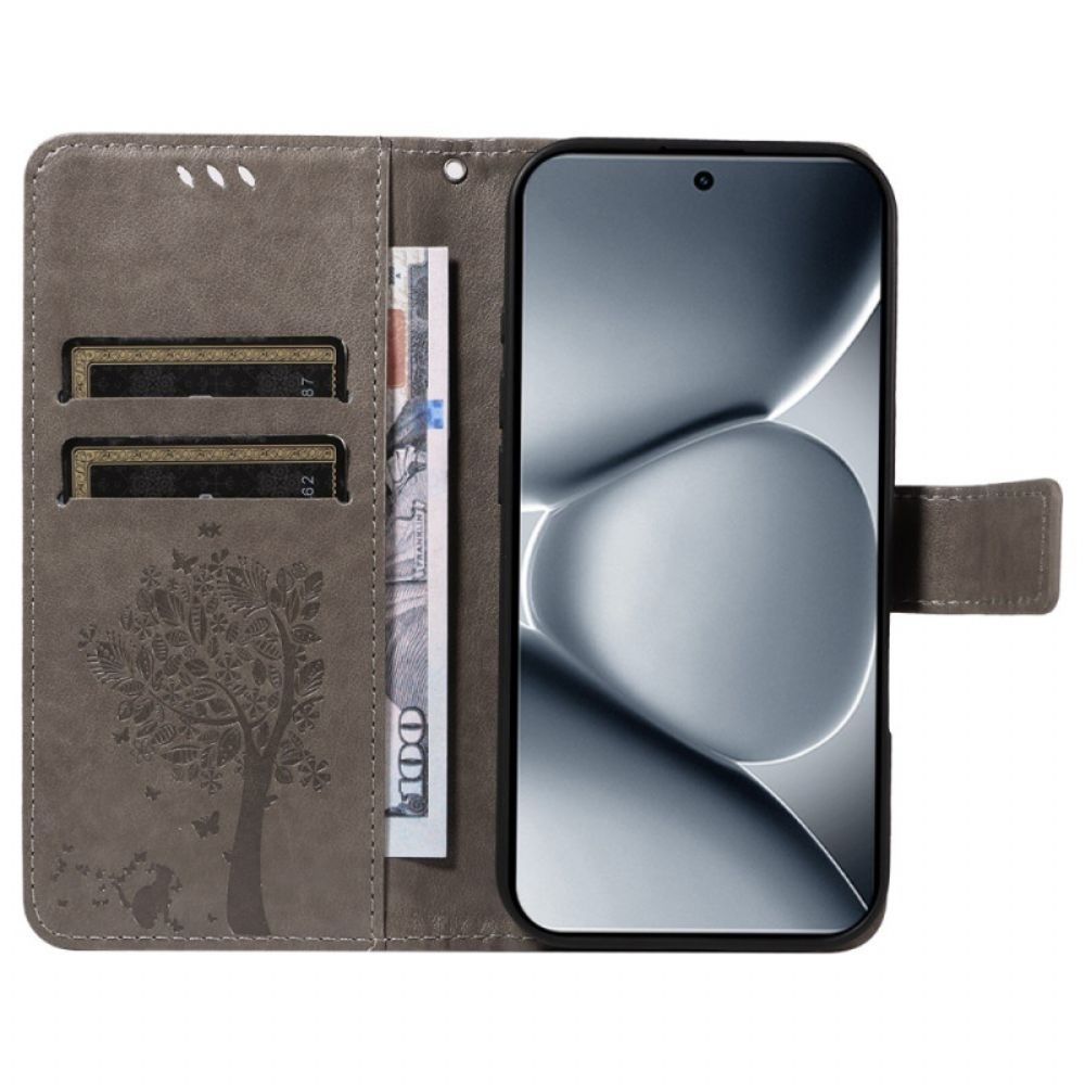 Leren Hoesje Voor Xiaomi Redmi Note 15 Pro Plus 5g Kat En Boom