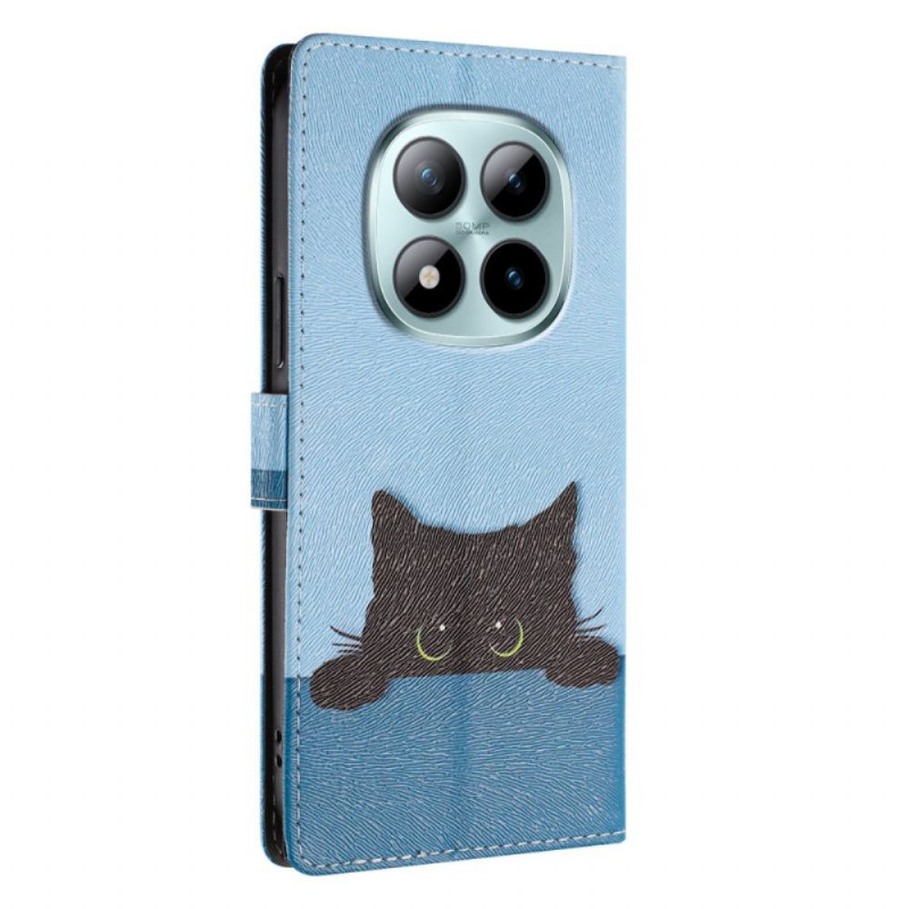 Leren Hoesje Voor Xiaomi Redmi Note 15 Pro Plus 5g Kleine Kat