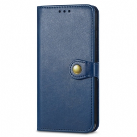 Leren Hoesje Xiaomi Redmi Note 15 Pro Plus 5g Gouden Sluiting