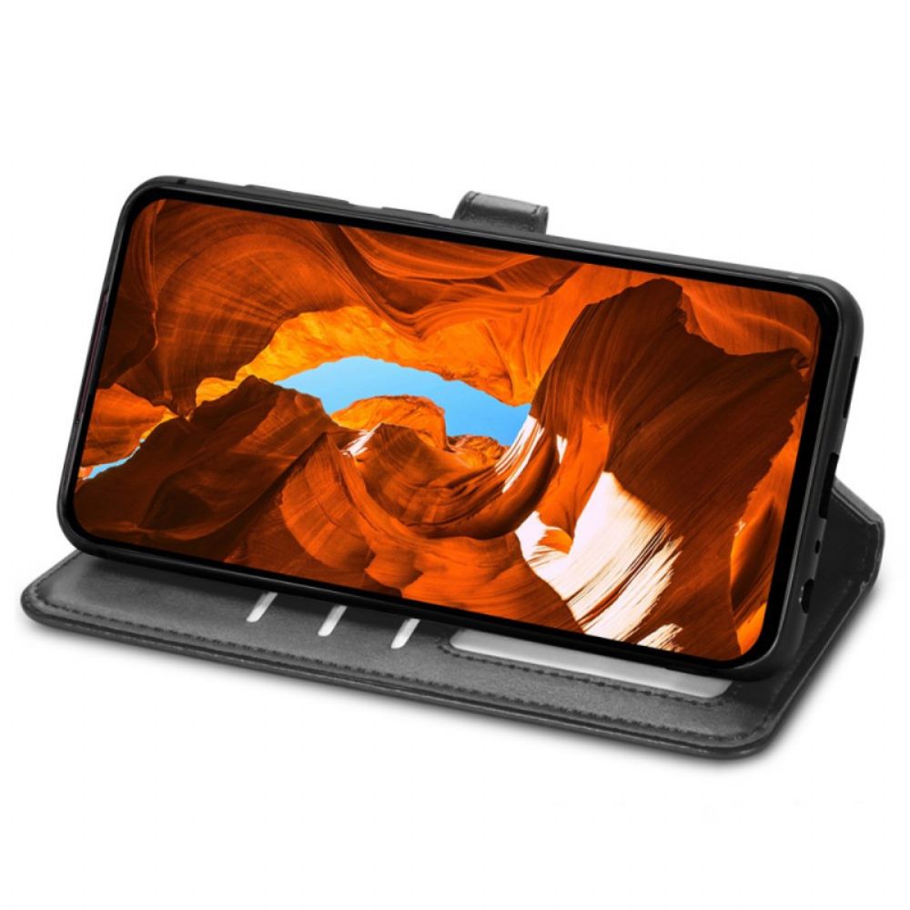 Leren Hoesje Xiaomi Redmi Note 15 Pro Plus 5g Gouden Sluiting